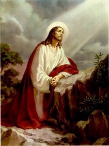 Jesus in the garden